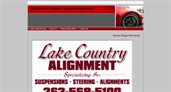 Desktop Screenshot of lakecountryalignment.com